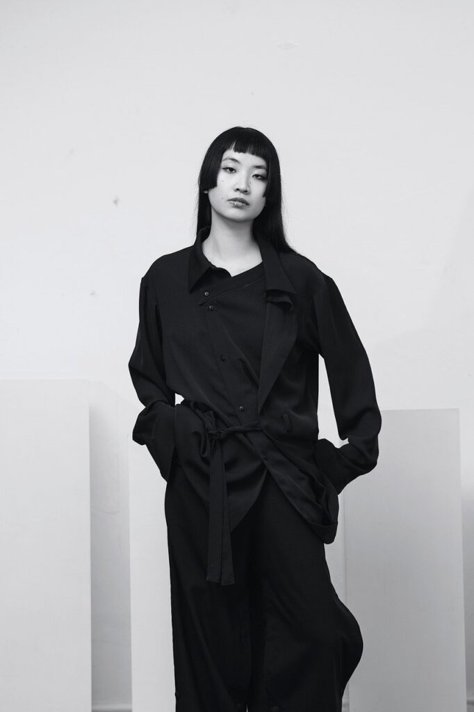 black jacket and skirt studio