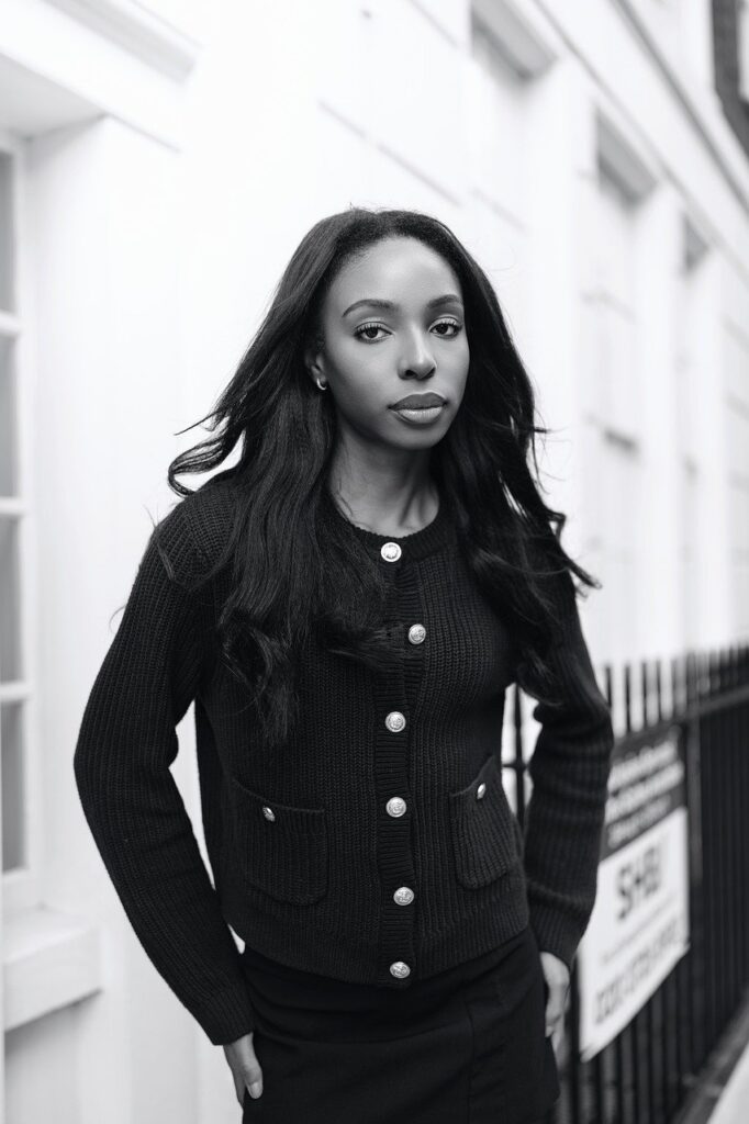 black sweater-building